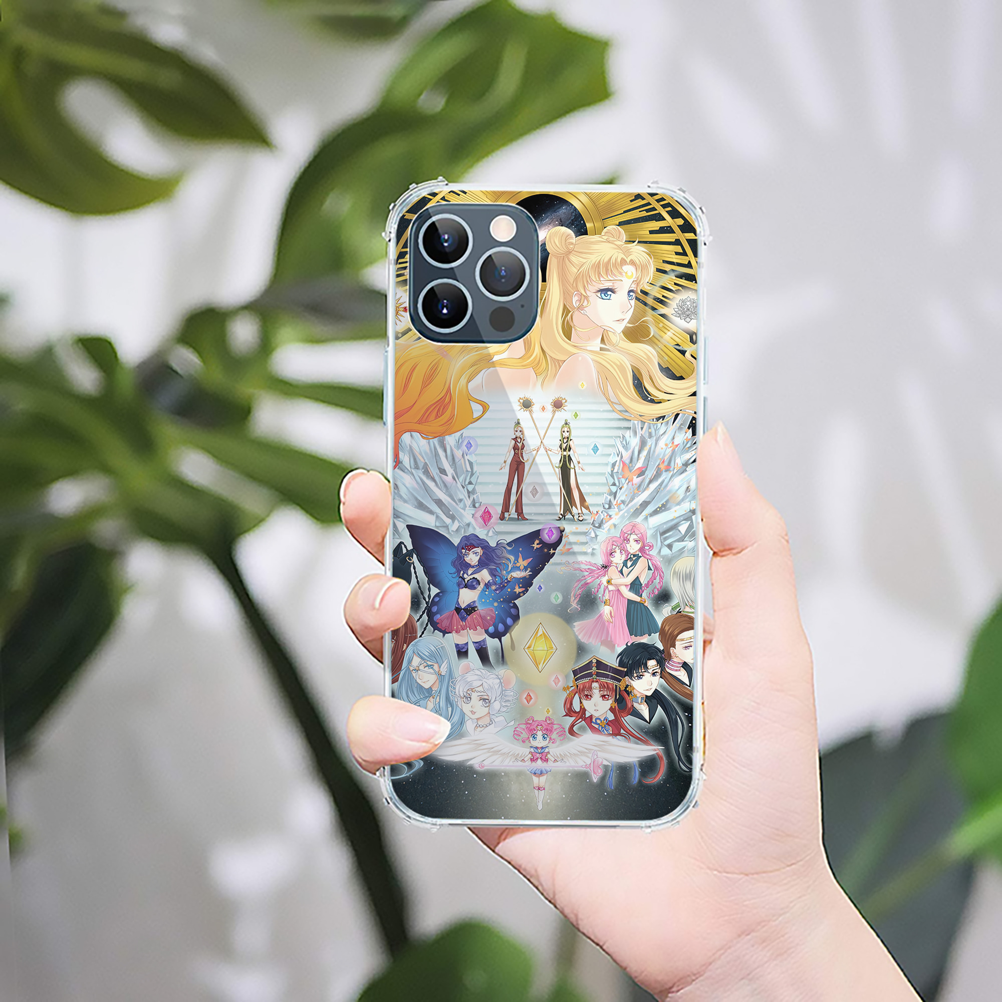 （画像用） 美少女戦士セーラームーン Sailor Moon 【iPhone 12シリーズ対応】透明スマホケース（クリアソフトケース）